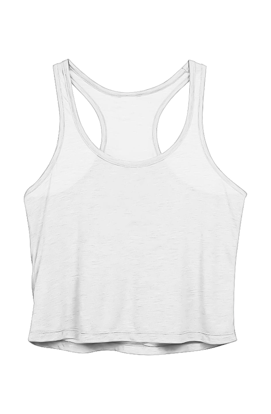 MAIN-EVNT Sheer Cropped Racer Tank
