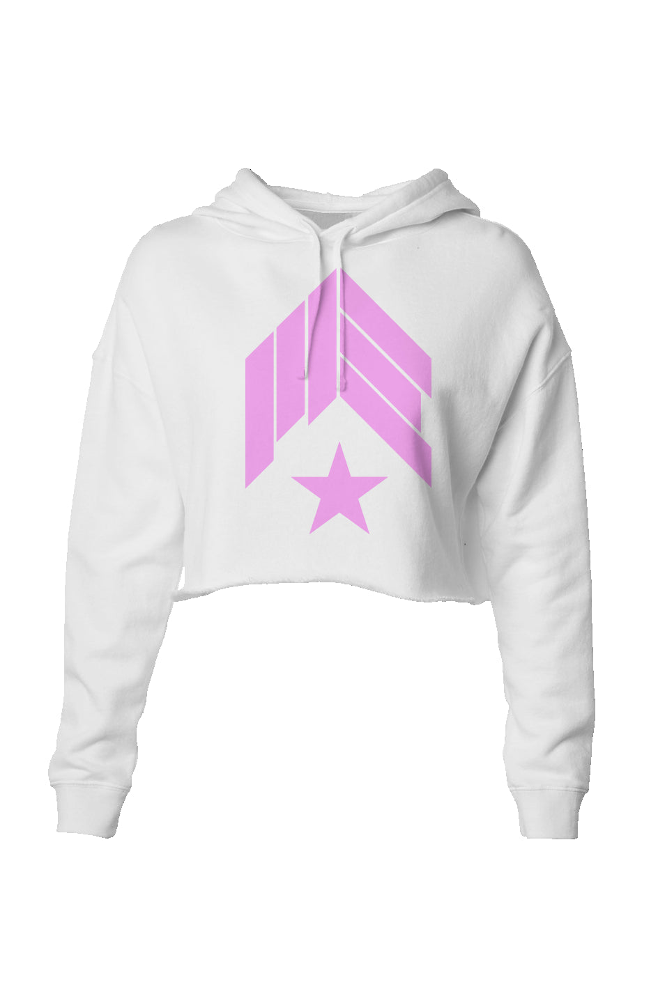 MAIN-EVNT OG Pink Logo Lightweight Crop Hoodie