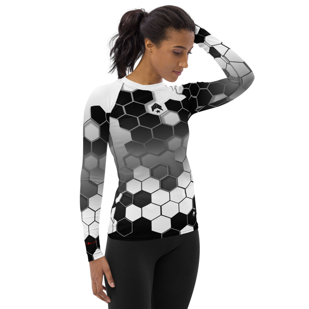 Hexed White Belt - Women's Rash Guard