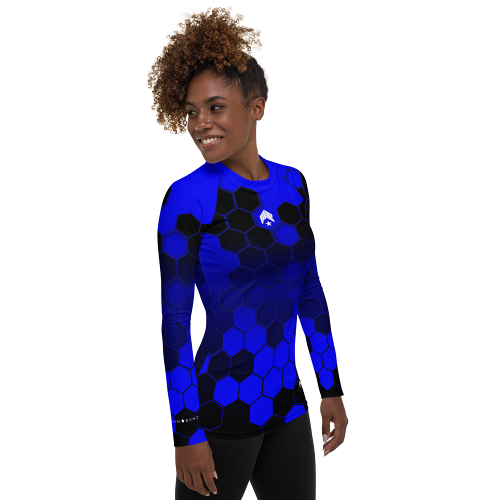 Hexed Blue Belt - Women's Rash Guard