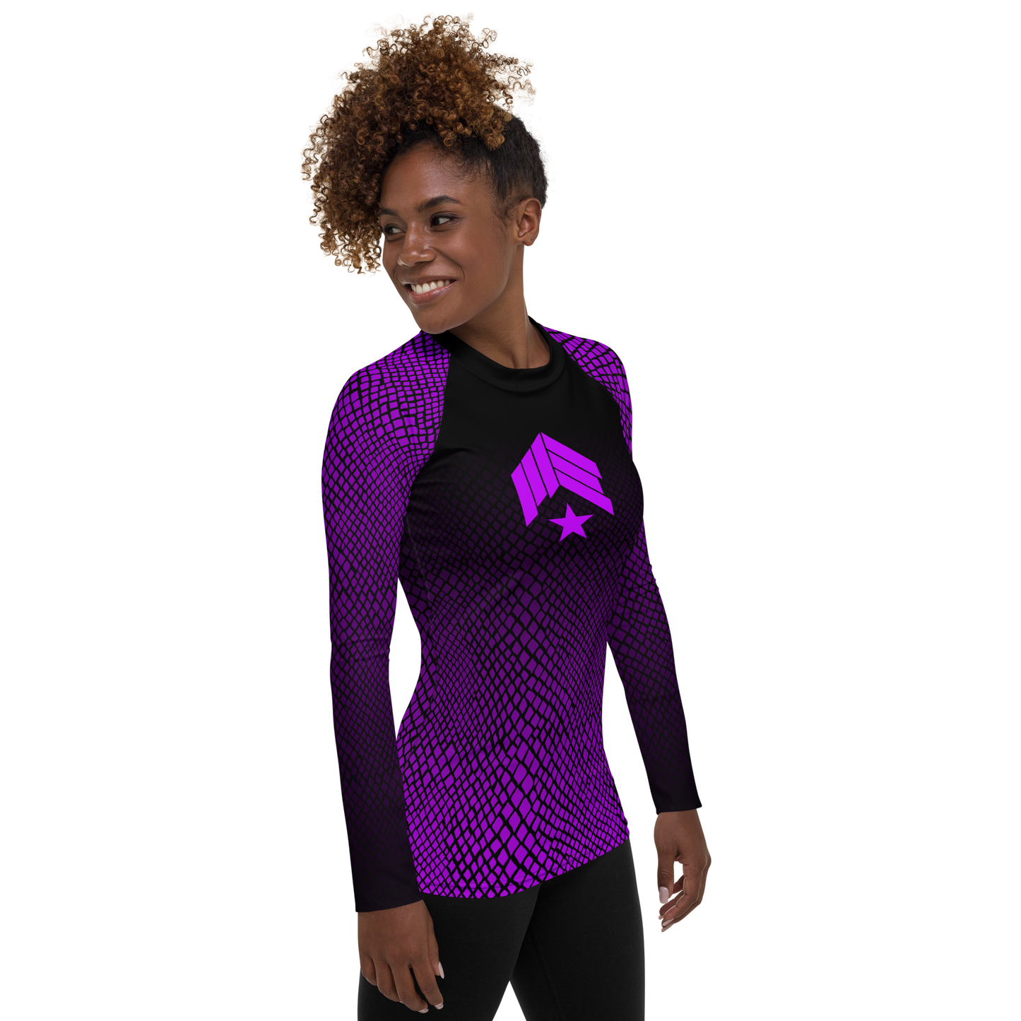 MAIN-EVNT - Snake Bite - Purple Belt Women's Rash Guard