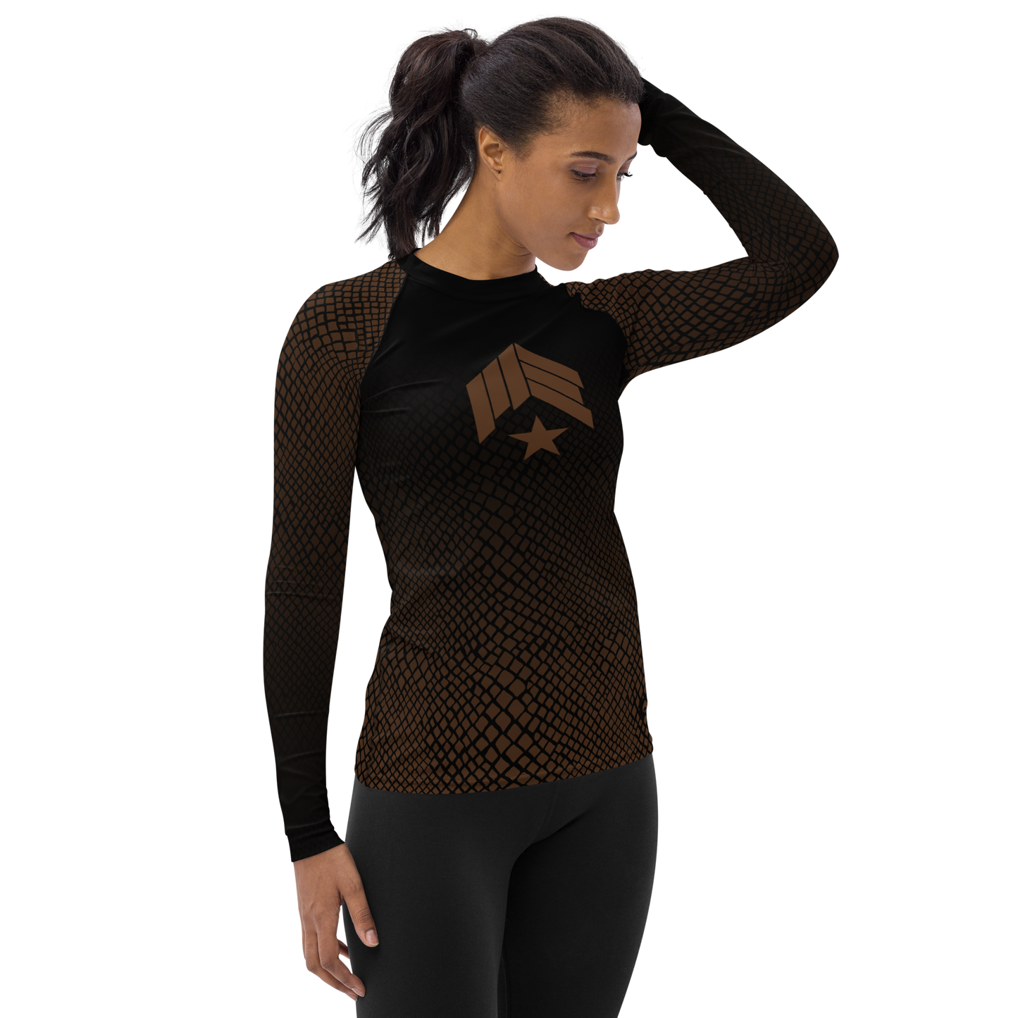 MAIN-EVNT - Snake Bite - Brown Belt Women's Rash Guard