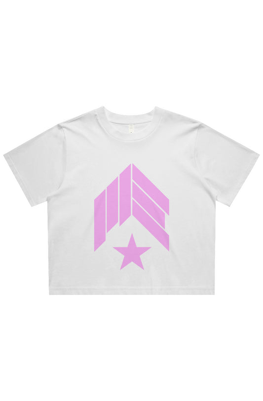 MAIN-EVNT - OG Pink Logo - Womens Classic Crop Tee