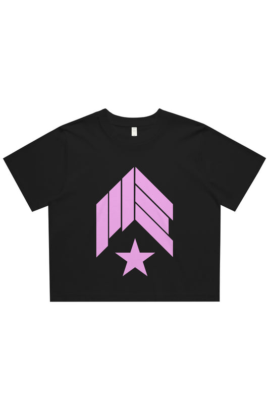 MAIN-EVNT - OG Pink Logo - Womens Classic Crop Tee