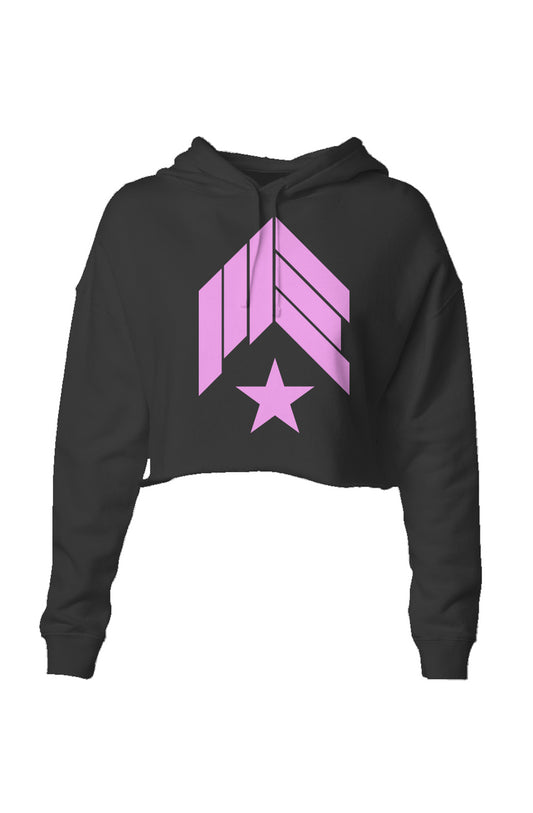 MAIN-EVNT OG Pink Logo Lightweight Crop Hoodie