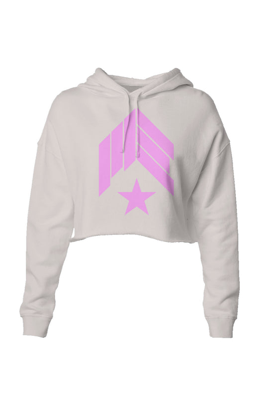 MAIN-EVNT OG Pink Logo Lightweight Crop Hoodie