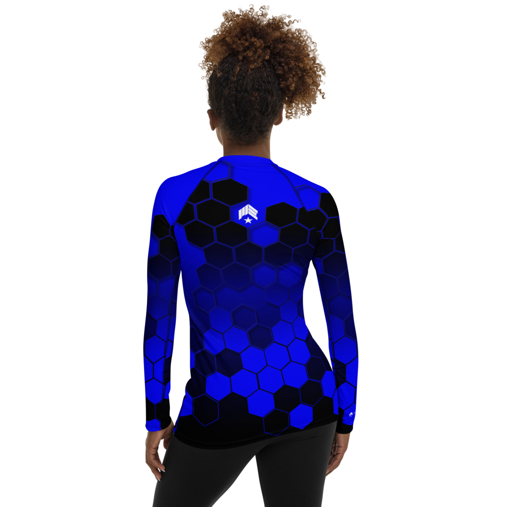 Hexed Blue Belt - Women's Rash Guard