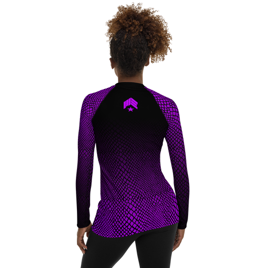 MAIN-EVNT - Snake Bite - Purple Belt Women's Rash Guard