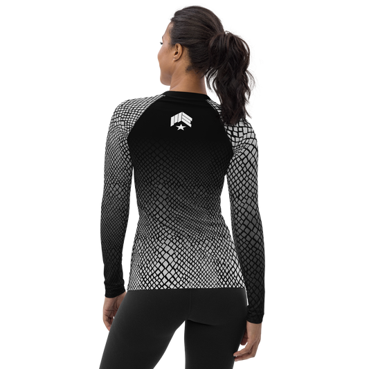 MAIN-EVNT - Snake Bite - White Belt - Women's Rash Guard