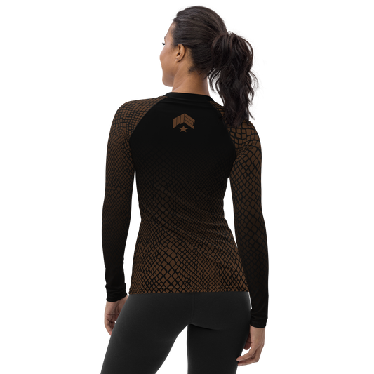 MAIN-EVNT - Snake Bite - Brown Belt Women's Rash Guard
