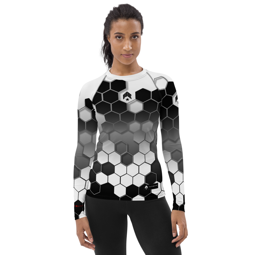 Hexed White Belt - Women's Rash Guard