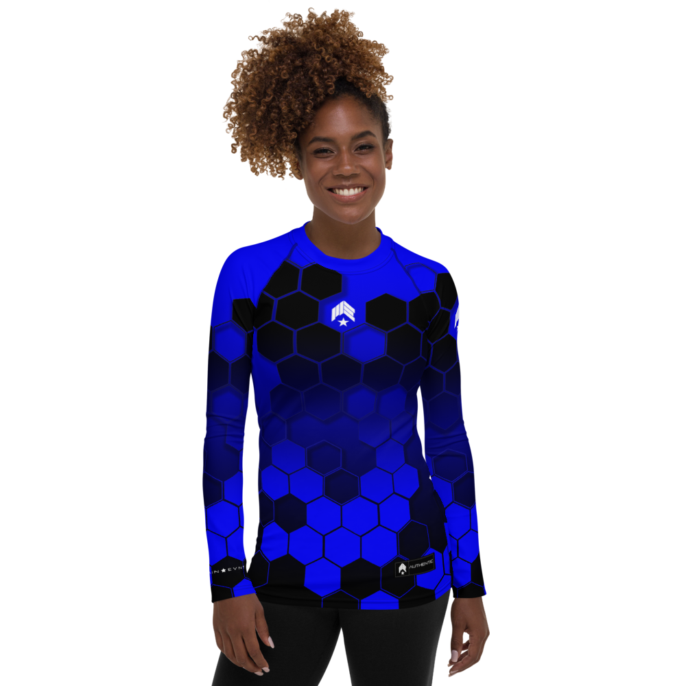 Hexed Blue Belt - Women's Rash Guard