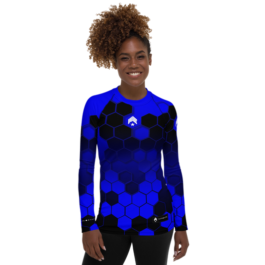 Hexed Blue Belt - Women's Rash Guard