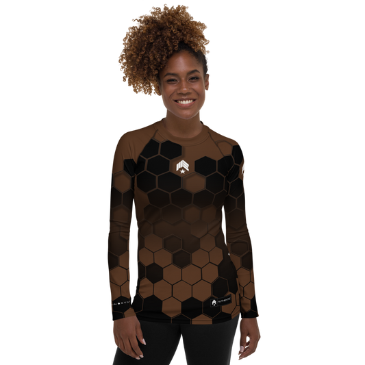 Hexed Brown Belt - Women's Rash Guard