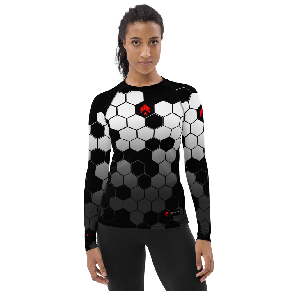 Hexed Black Belt - Women's Rash Guard