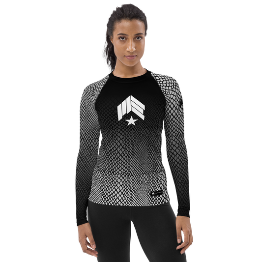 MAIN-EVNT - Snake Bite - White Belt - Women's Rash Guard