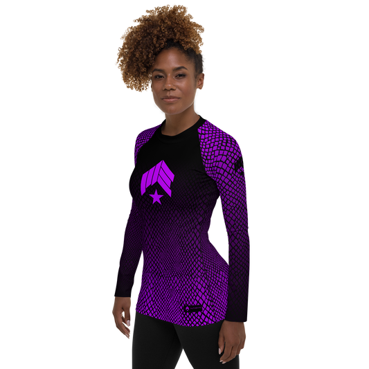 MAIN-EVNT - Snake Bite - Purple Belt Women's Rash Guard
