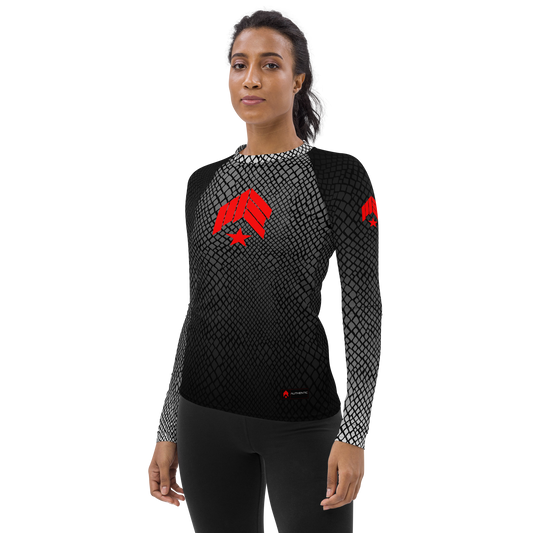 MAIN-EVNT - Snake Bite - Black Belt Women's Rash Guard