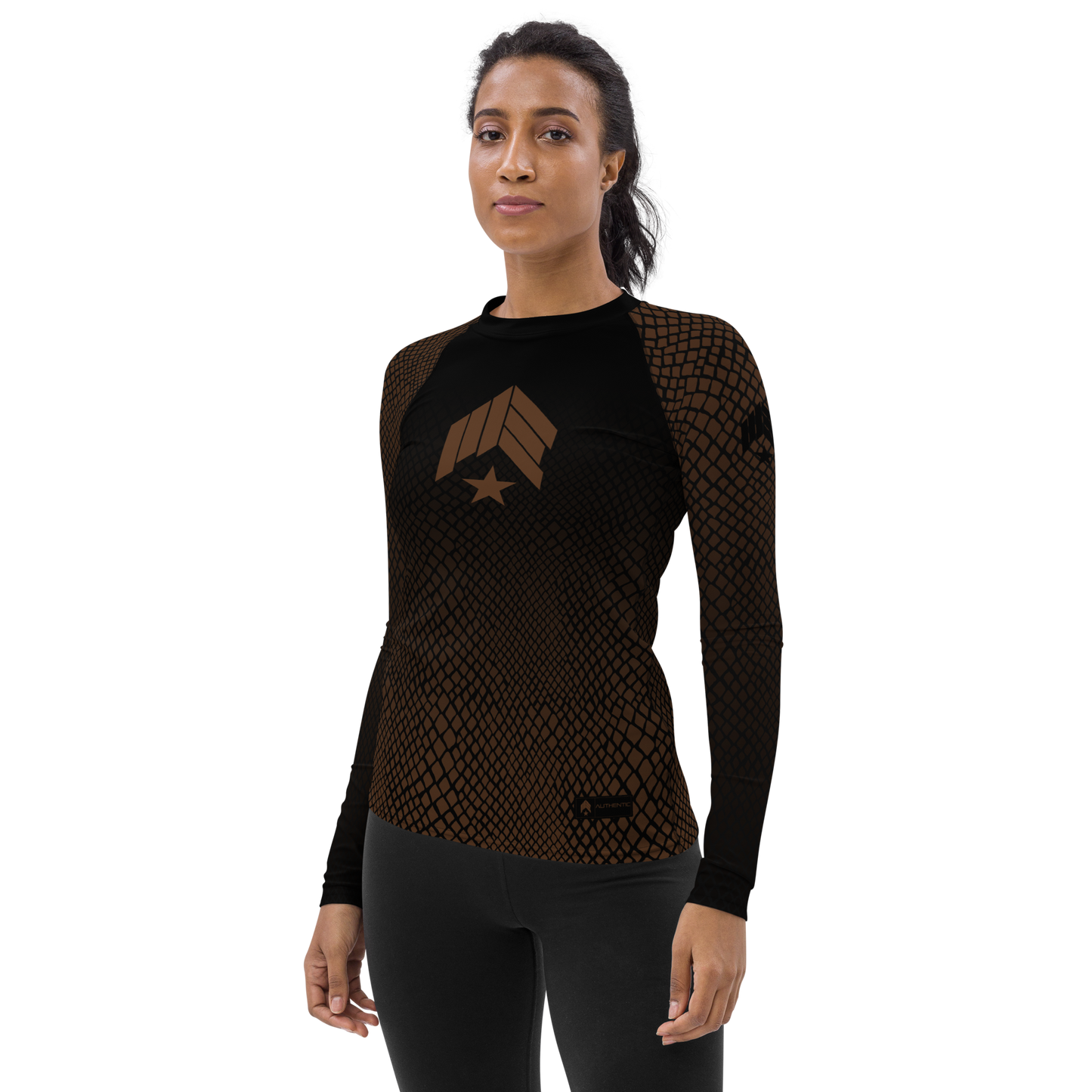 MAIN-EVNT - Snake Bite - Brown Belt Women's Rash Guard